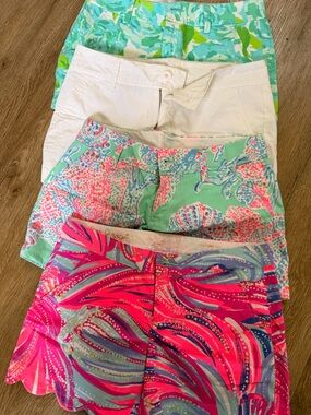 Lilly Pulitzer Mixed Print & Solid Women's Shorts - 5 pairs